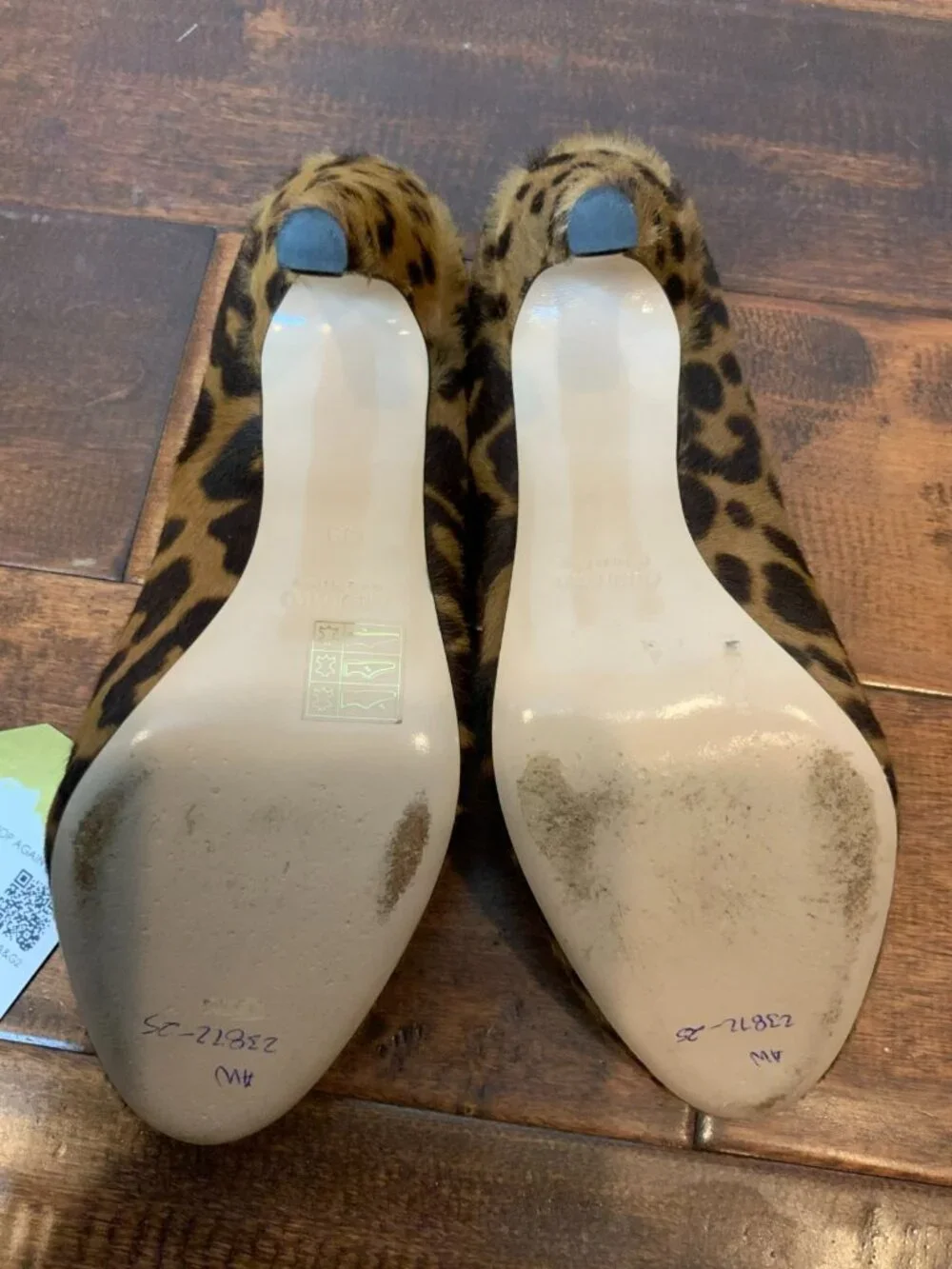 Miu Miu Brown Calf Hair Leopard Print Pump Heels, Size 9 | 39